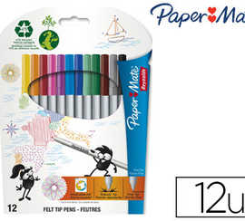 feutre-coloriage-paper-mate-tr-acer-crire-dessiner-encre-lavable-capuchon-ventil-pointe-fine-pochette-12u