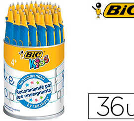 stylo-bille-bic-kids-bp-twist-beginner-evolution-pointe-1mm-encre-couleur-bleue-pot-36-unit-s