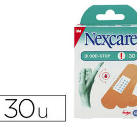 pansement-adhasif-nexcare-bloo-d-stop-compresse-non-tissae-spacial-peaux-sensibles-tres-extensible-bo-te-30-unitas