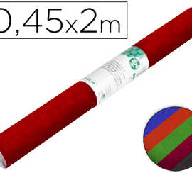 papier-auto-adh-sif-liderpapel-0-45x2m-200-microns-finition-daim-assortiment-bleu-grenat-noir-rouge-vert