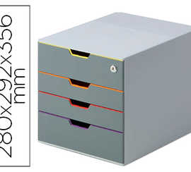 module-classement-durable-vari-color-abs-4-tiroirs-2-de-48mm-2-de-77mm-serrure-porte-atiquettes-insertions