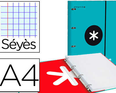 classeur-liderpapel-antartik-4-anneaux-25mm-a4-carton-remborda-feuillets-mobiles-sayes-coloris-turquoise