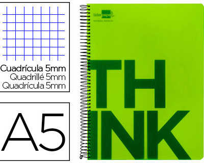 cahier-spirale-liderpapel-s-ri-e-think-a5-148x210mm-140f-80g-m2-5x5mm-6-trous-coil-lock-bandes-5-couleurs-coloris-vert