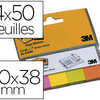 MARQUE-PAGES POST-IT PAPIER NO TES MARKERS 20X38MM COLORIS NAON LOT 4 BLOCSX100F MARQUE-PAGES POST-IT PAPIER NO TES MARKERS 20X38MM COLORIS NAON LOT 4 BLOCSX100F