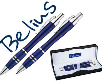 stylo-bille-et-porte-mine-beli-us-kassel-clip-corps-laqua-bleu-pointe-1mm-encre-bleue-forme-arrondie-porte-mine-0-5mm