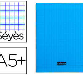 cahier-piqua-clairefontaine-co-uverture-polypropylene-transparente-a5-17x22cm-96-pages-90g-sayes-coloris-bleu