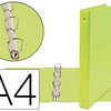 CLASSEUR LIDERPAPEL 4 ANNEAUX RONDS 25MM A4 CARTON REMBORDA PVC COLORIS VERT PISTACHE CLASSEUR LIDERPAPEL 4 ANNEAUX RONDS 25MM A4 CARTON REMBORDA PVC COLORIS VERT PISTACHE
