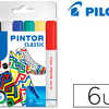 MARQUEUR PILOT PINTOR SET REGULAR MIX POINTE EXTRA FINE COLORIS NOIR BLEU VERT JAUNE BLANC ROUGE POCHETTE 6 UNITÉS MARQUEUR PILOT PINTOR SET REGULAR MIX POINTE EXTRA FINE COLORIS NOIR BLEU VERT JAUNE BLANC ROUGE POCHETTE 6 UNITÉS