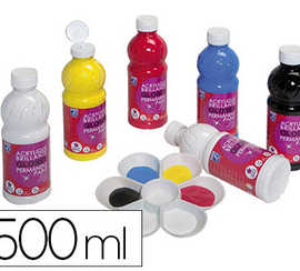 peinture-acrylique-lefranc-bou-rgeois-glossy-fluide-indalabile-multi-supports-assortiment-primaire-6-flacons-500ml