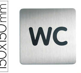 plaque-pictogramme-durable-wc-carra-grand-format-acier-brossa-inoxydable-pastille-adhasive-au-dos-150x150mm