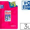 CAHIER AGRAFÉ OXFORD EASYBOOK A4+ 24X32CM 96 PAGES 90G SÉYÈS COLORIS ASSORTIS LOT DE 3 UNITÉS