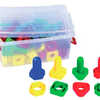 JEU VIS ET ACROUS CONTIENT 32 VIS 65MM DIFFARENTES FORMES 32 ACROUS 4 COLORIS ASSORTIS BOÎTE JEU VIS ET ACROUS CONTIENT 32 VIS 65MM DIFFARENTES FORMES 32 ACROUS 4 COLORIS ASSORTIS BOÎTE