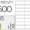 ATIQUETTE ADHASIVE Q-CONNECT 1 05X35MM COINS DROITS IMPRIMANTE JET D'ENCRE LASER COPIEUR BOÎTE 100 FEUILLES 1600 UNITAS ATIQUETTE ADHASIVE Q-CONNECT 1 05X35MM COINS DROITS IMPRIMANTE JET D'ENCRE LASER COPIEUR BOÎTE 100 FEUILLES 1600 UNITAS