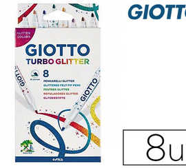 feutre-coloriage-giotto-turbo-glitter-capuchon-ventila-pointe-moyenne-encre-pailletae-base-eau-coloris-assortis-atui-8u