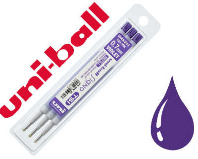 recharge-uniball-roller-signo-tsi-encre-gel-effacable-pointe-moyenne-traca-0-7mm-coloris-violet-set-3-unitas