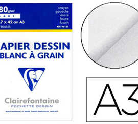 papier-dessin-clairefontaine-g-rain-lager-prononca-sans-acide-blancheur-naturelle-180g-a3-pochette-10f