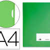 POCHETTE COIN LIDERPAPEL POLYP ROPYLÈNE A4 210X297MM 18/100E 20F PORTE-ÉTIQUETTE RABAT INTÉRIEUR TRANSLUCIDE VERT POCHETTE COIN LIDERPAPEL POLYP ROPYLÈNE A4 210X297MM 18/100E 20F PORTE-ÉTIQUETTE RABAT INTÉRIEUR TRANSLUCIDE VERT