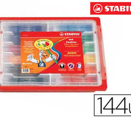 feutre-coloriage-stabilo-power-capuchon-ventila-encre-lavable-pointe-moyenne-ne-seche-pas-coffret-scolaire-144-unitas