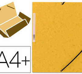 chemise-q-connect-carte-lustra-e-375g-pour-documents-a4-320x243mm-3-rabats-coloris-jaune