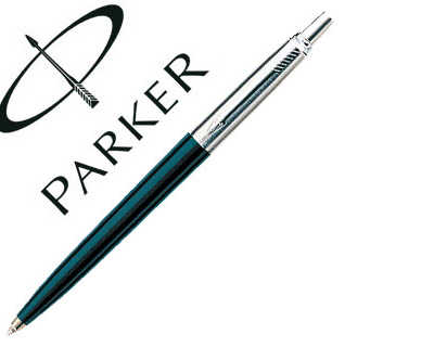 stylo-bille-parker-jotter-sp-cial-pointe-moyenne-corps-acier-capuchon-bouton-pressoir-quip-recharge-agrafe-bleu