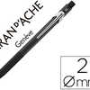 PORTE-MINES CARAN D'ACHE ALUMI NUM COLLECTION FIXPENCIL GRIP CAOUTCHOUC TAILLE-MINE INCORPORÉ CLIP MINE 2MM CORPS NOIR