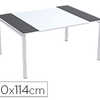BUREAU PAPERFLOW EASYDESK 150X 114CM PIEDS ACIER APOXY BLANC PLATEAU BLANC/ANTHRACITE BUREAU PAPERFLOW EASYDESK 150X 114CM PIEDS ACIER APOXY BLANC PLATEAU BLANC/ANTHRACITE