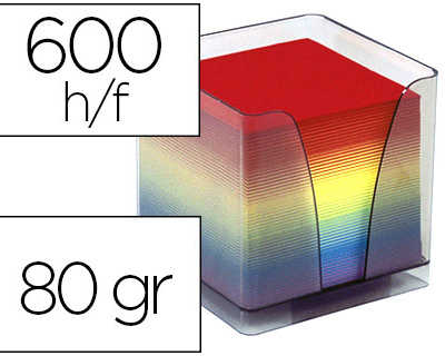 recharge-quo-vadis-bloc-cube-p-lexiglass-bo-te-distributrice-590f-80g-arc-en-ciel