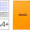 BLOC BUREAU RHODIA A4+ PAPIER VALIN SURFIN COUVERTURE ENDUITE ENVELOPPANTE 218X318MM 80F DATACHABLES 80G 5X5MM ORANGE BLOC BUREAU RHODIA A4+ PAPIER VALIN SURFIN COUVERTURE ENDUITE ENVELOPPANTE 218X318MM 80F DATACHABLES 80G 5X5MM ORANGE