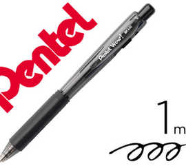 stylo-bille-pentel-wow-pointe-1mm-ratractable-grip-caoutchouc-corps-triangulaire-ergonomique-encre-coloris-noir
