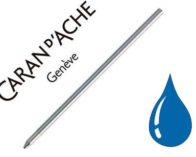 recharge-caran-d-ache-cartouche-ecridor-xs-pour-stylo-corps-acier-inoxydable-pointe-fine-carbure-tungxt-ne-coloris-bleu