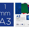 PLAT COUVERTURE LIDERPAPEL CAR TON 800G/M2 RELIEURS SPIRALES PEIGNES ANNEAUX ÉPAISSEUR 1MM A3 COLORIS BLEU BOÎTE 50U PLAT COUVERTURE LIDERPAPEL CAR TON 800G/M2 RELIEURS SPIRALES PEIGNES ANNEAUX ÉPAISSEUR 1MM A3 COLORIS BLEU BOÎTE 50U