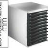 MODULE CLASSEMENT LEITZ 10 TIROIRS A4+ 285X290X355MM 4 HAUTEURS INTERCHANGEABLES COLORIS GRIS/NOIR MODULE CLASSEMENT LEITZ 10 TIROIRS A4+ 285X290X355MM 4 HAUTEURS INTERCHANGEABLES COLORIS GRIS/NOIR
