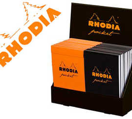display-de-20-blocs-rhodia-pocket-7-5x12cm-40-feuilles-80g-quadrillage-5x5-coloris-assortis