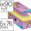 BLOC-NOTES POST-IT SUPER STICK Y 76X76MM REPOSITIONNABLES ADHASIF RENFORCA 90F/BLOC COLORIS JAUNE 16 BLOCS+2 OFFERTS BLOC-NOTES POST-IT SUPER STICK Y 76X76MM REPOSITIONNABLES ADHASIF RENFORCA 90F/BLOC COLORIS JAUNE 16 BLOCS+2 OFFERTS