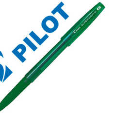 stylo-bille-pilot-super-grip-g-cap-pointe-fine-coloris-vert