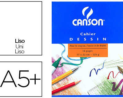 cahier-dessin-piqua-canson-a5-17x22cm-16-pages-120g-uni
