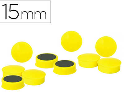 aimant-rond-15mm-coloris-jaune-blister-10-unit-s