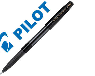 stylo-bille-pilot-super-grip-g-cap-pointe-extra-large-coloris-noir
