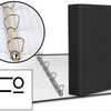 CLASSEUR LIDERPAPEL 4 ANNEAUX EN D 40MM A4+ CARTON REMBORDÉ PAPER COAT COLORIS NOIR CLASSEUR LIDERPAPEL 4 ANNEAUX EN D 40MM A4+ CARTON REMBORDÉ PAPER COAT COLORIS NOIR