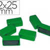 AIMANT 12X25MM COLORIS VERT BLISTER 6 UNITÉS