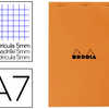 BLOC BUREAU RHODIA A7 PAPIER V ALIN SURFIN COUVERTURE ENDUITE ENVELOPPANTE 74X105MM 80F DATACHABLES 80G 5X5MM ORANGE BLOC BUREAU RHODIA A7 PAPIER V ALIN SURFIN COUVERTURE ENDUITE ENVELOPPANTE 74X105MM 80F DATACHABLES 80G 5X5MM ORANGE