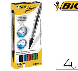 marqueur-bic-velleda-pocket-ef-facable-pointe-ogive-traca-3mm-encre-liquide-format-poche-coloris-standards-bo-te-4u