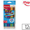 CRAYON COULEUR MAPED COLOR PEP 'S DUO 2 EN 1 MINE TENDRE RASISTANTE COLORIS LUMINEUX 1 CRAYON OR/ARGENT ATUI CARTON 12U CRAYON COULEUR MAPED COLOR PEP 'S DUO 2 EN 1 MINE TENDRE RASISTANTE COLORIS LUMINEUX 1 CRAYON OR/ARGENT ATUI CARTON 12U