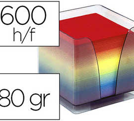 recharge-quo-vadis-bloc-cube-p-lexiglass-bo-te-distributrice-590f-80g-arc-en-ciel