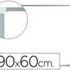 TABLEAU Q-CONNECT LAQUA MAGNAT IQUE CADRE ALUMINIUM IDAAL COLLEGES BUREAUX INCLUS ACCESSOIRES FIXATION MUR 90X60CM TABLEAU Q-CONNECT LAQUA MAGNAT IQUE CADRE ALUMINIUM IDAAL COLLEGES BUREAUX INCLUS ACCESSOIRES FIXATION MUR 90X60CM