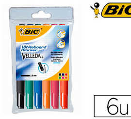 marqueur-bic-velleda-1741-effa-cable-pointe-ogive-traca-2mm-encre-catone-format-stylo-grande-longavita-pochette-6-unitas