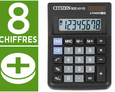 calculatrice-citizen-bureau-sdc-011s-8-chiffres-angle-orient-display-m-moire-solaire-pile-120x87x23mm-66g-coloris-noir