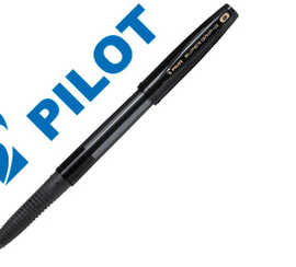 stylo-bille-pilot-super-grip-g-cap-pointe-large-coloris-noir