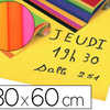 PAPIER AFFICHE MAILDOR 90G 80X 60CM COLORIS ASSORTIS FLUO ROULEAU 10F