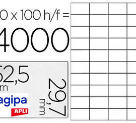 atiquette-adhasive-apli-agipa-multi-usage-52-5x29-7mm-toute-imprimante-bo-te-4000-unitas